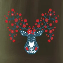 Folklor - jelen s červenými plody