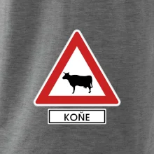 Dopravní značka - Pozor koně / kráva