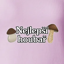 Nejlepší houbař - nápis s houbama