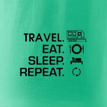 Eat sleep travel - Velký  přívěs