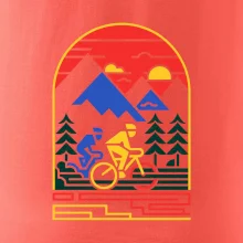 Cyklista na horách - logo