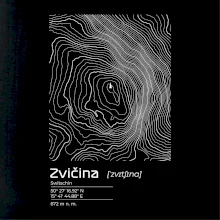 Zvičina - vrstevnice v obdélníku