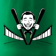 Vysmátý kreslený skokan