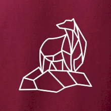 Geometrie lední medvěd na ledu