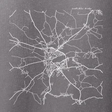 Černobílá mapa  Jindřichův Hradec (37701)