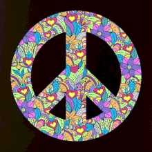 Peace symbol mandela