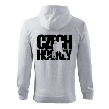 Czech hockey - nápis s hokejistou - Mistrovství světa v ledním hokeji 2026