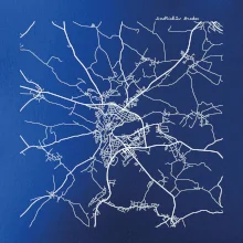 Černobílá mapa  Jindřichův Hradec (37701)