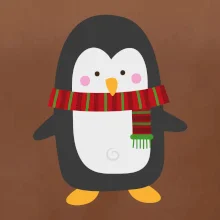 Tučňák se šálou