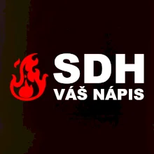 SDH nápis (oheň, název sboru - vlastní nápis)