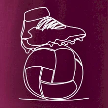 Fotbalový míč kopačka jedním tahem