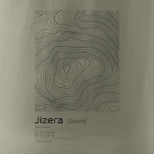 Jizera - vrstevnice v obdélníku