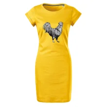 Kohout kreslený černobílý