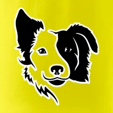 Border kólie obrys hlavy