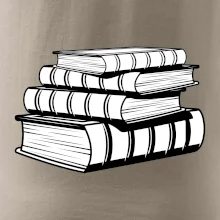 Knihy černobílé na sobě