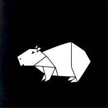 Origami kapybara