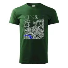 Praha 18200 - Mapa s vodními toky