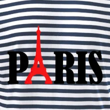 Paris nápis Eiffelova věž