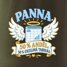 Panna. 50 % anděl, 50 % excelová tabulka