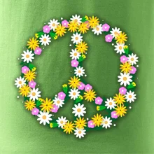 Peace symbol kopretiny