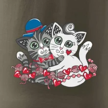 Kočky v objetí (Pecka design)