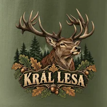 Král lesa majestátní jelen s parožím