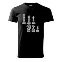 Šachové figurky kreslené