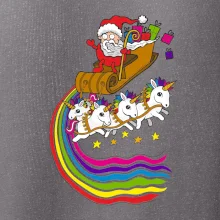 Santa a jednorožci (Pecka design)