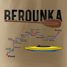 Mapa řeky Berounky