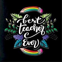 Barevné tužky best teacher ever