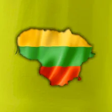 Litva vlajka mapa