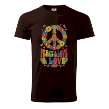 Peace and love - na výšku s květy