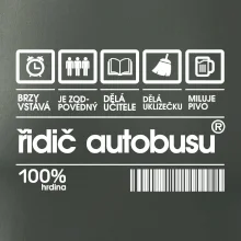 Čárový kód řidič autobusu