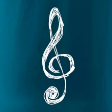 Houslový klíč kreslený