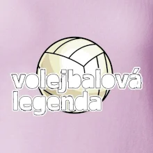 Volejbalová legenda - bílé písmo