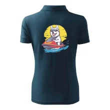 Husky na vodním skútru