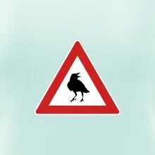 Dopravní značka - Pozor havran