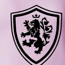 Český lev erb na prsu a na zádech