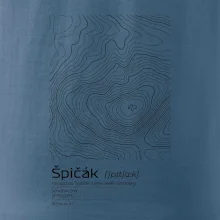 Špičák - vrstevnice v obdélníku