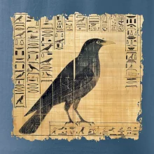 Egyptské hieroglyfy pták