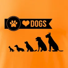 I love dogs - tlapka