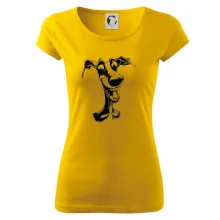 Černobílá karikatura chrt