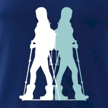 Nordic walking figury - žena