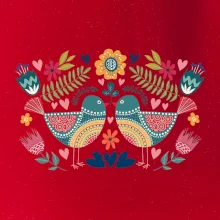 Folklor - dva barevní ptáčci