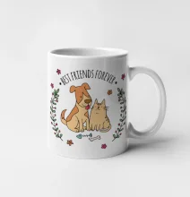 Kočka a pes best friends