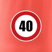 Dopravní značka - omezení rychlosti 40