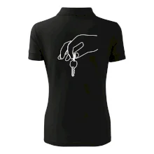 Klíče a ruka jedním tahem