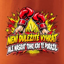 Není důležité vyhrát - komiksové červené boxerské rukavice
