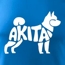 Akita Inu - Nápis v těle