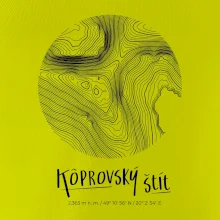 Kôprovský štít - vrstevnice v kruhu